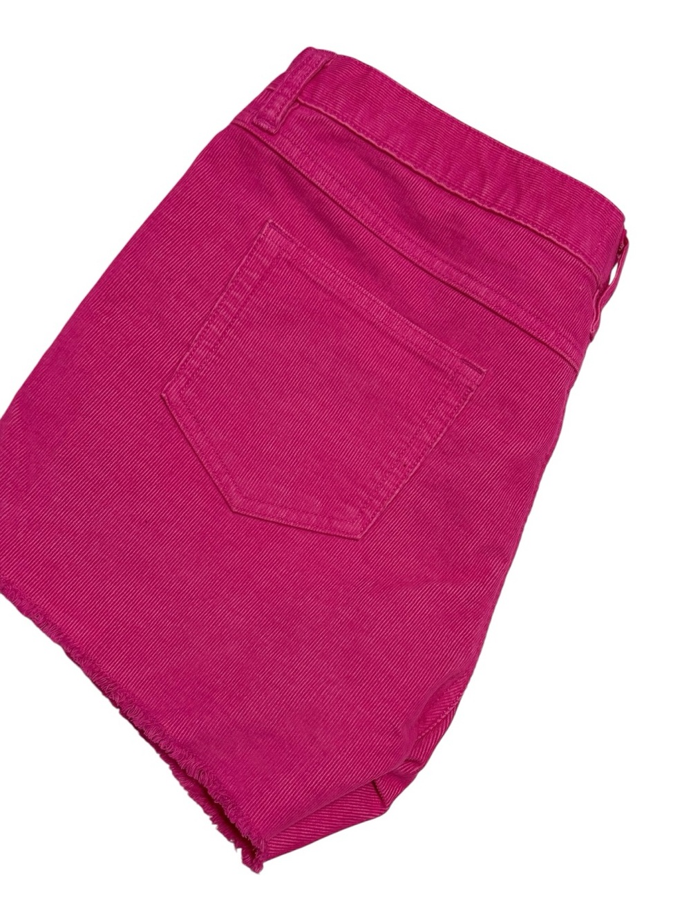Carve Oahu Dark Pink Frayed Hem Cotton Shorts Size 8 - Picture 5 of 10